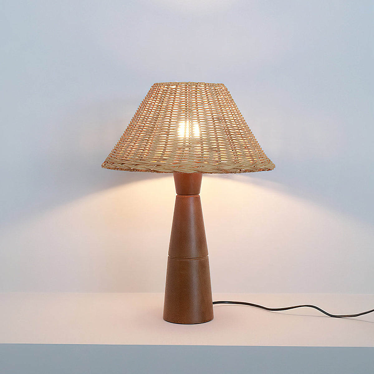 Zaya Table Lamp in a bright, sunlit room.