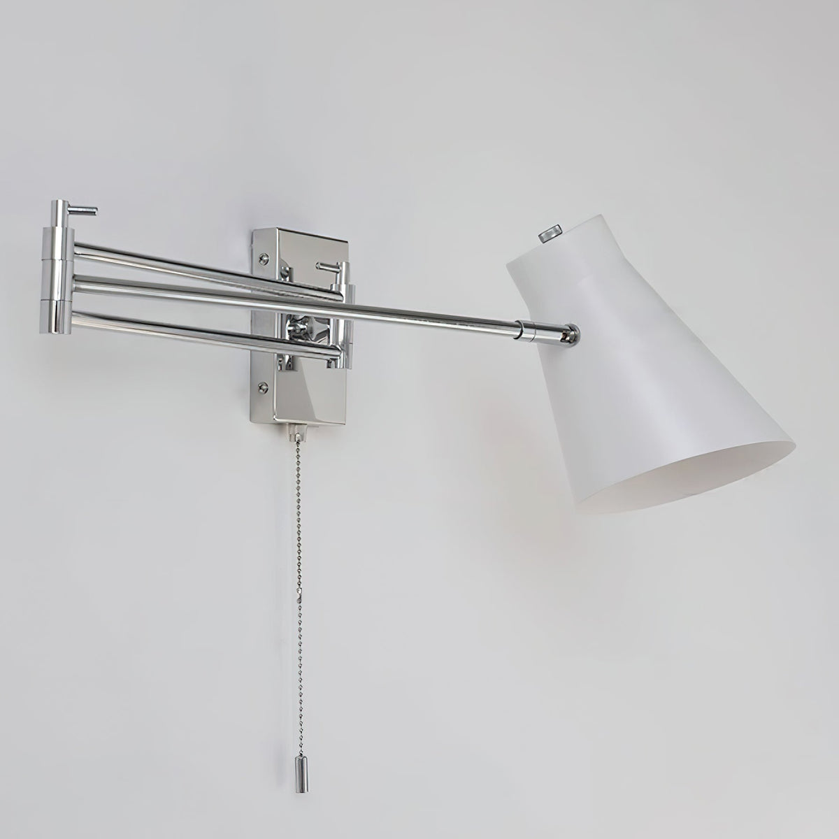Wall Lamp Swing Arm Chrome Adjustable Industrial-Neutral Decor
