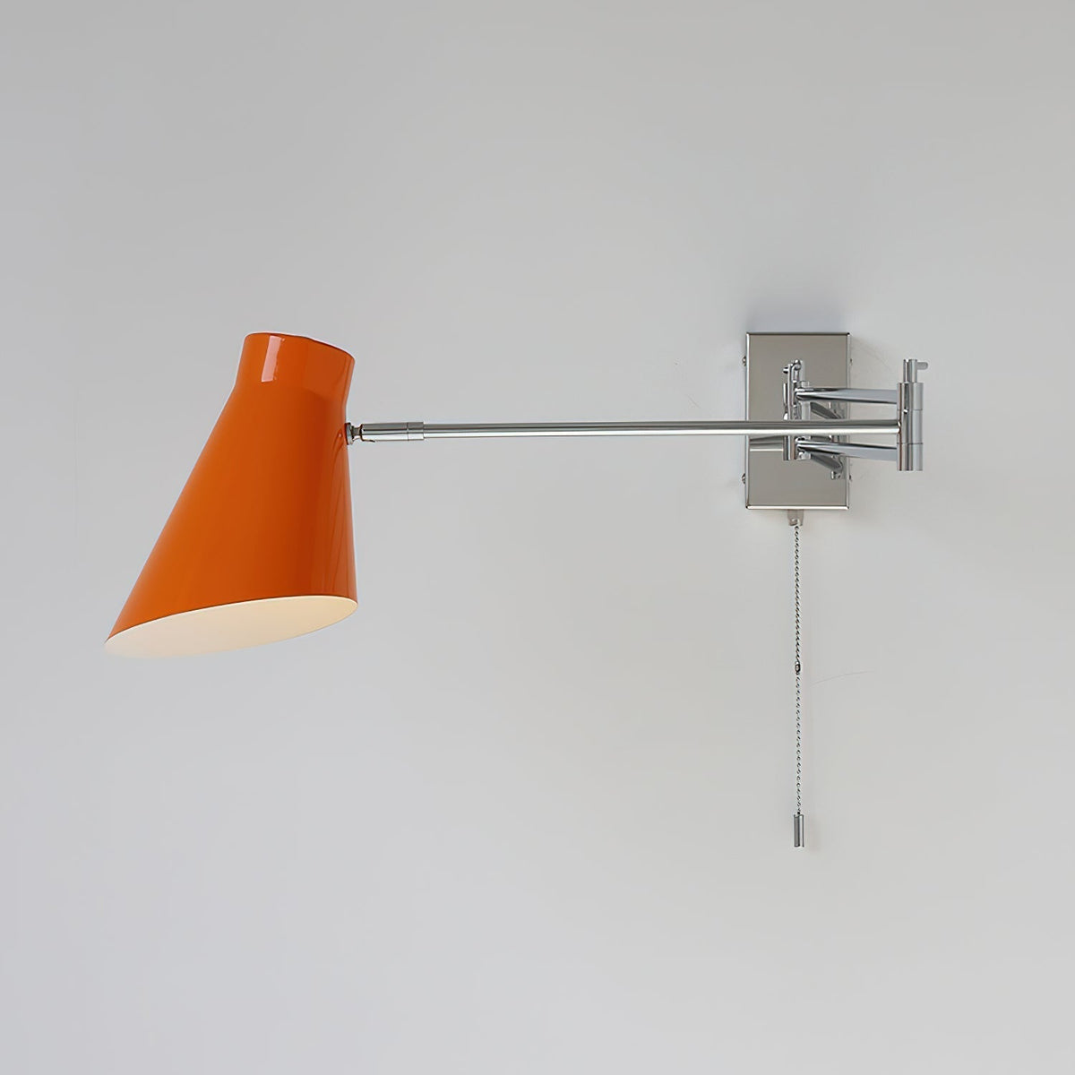 Wall Lamp Swing Arm Chrome Adjustable Industrial-Neutral Decor