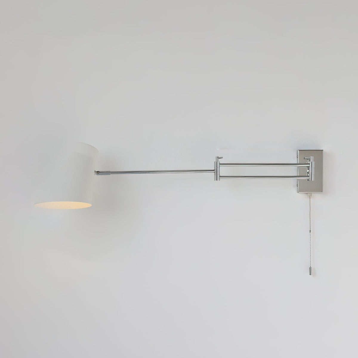 Wall Lamp Swing Arm Chrome Adjustable Industrial-Neutral Decor