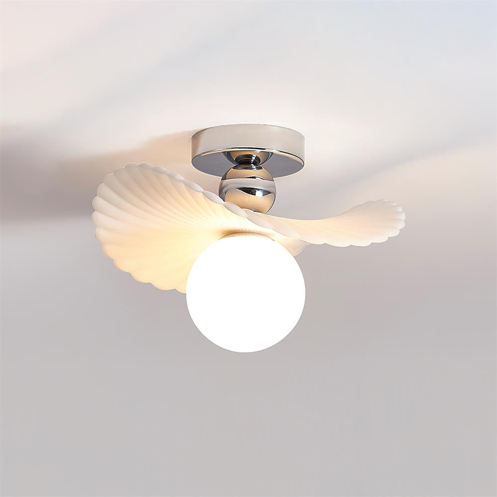 Ilyon Modern Winged Frosted Shade Ceiling Light-Neutral Decor