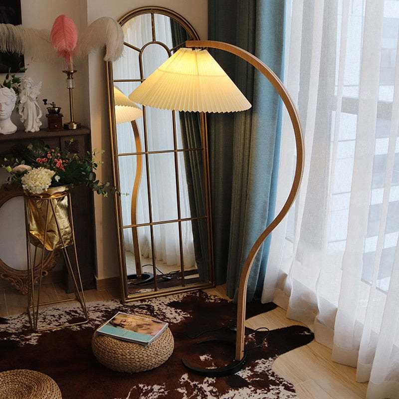 Muto Design LED Lampadaire Métal/Bois Chambre/Salon Intérieur