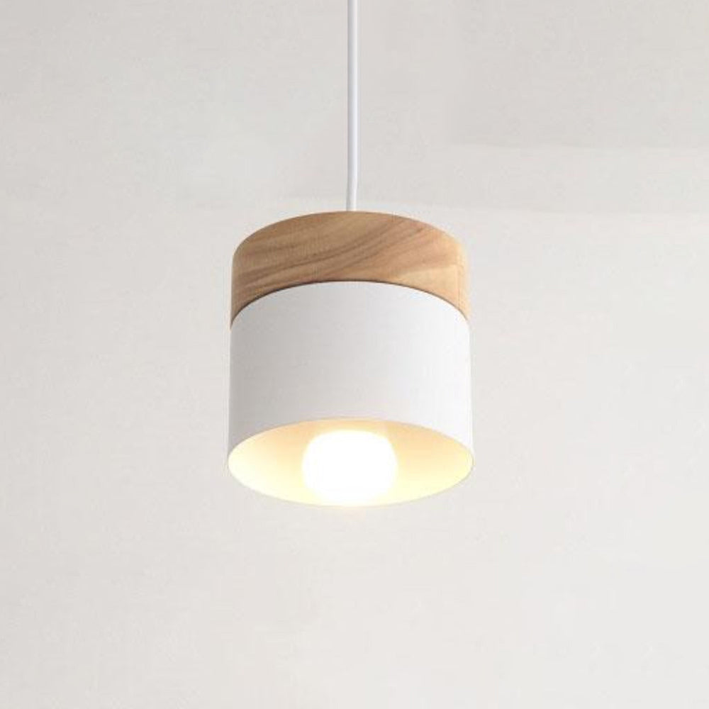 Valentina Suspension LED Macaron Nordique Métal/Bois Chambre