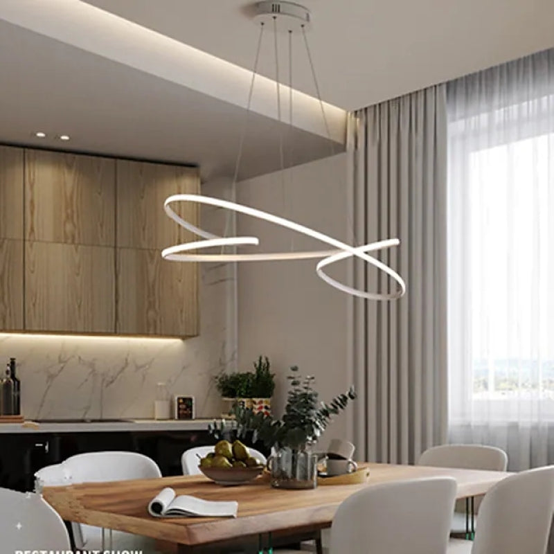Arisha Luminaires Suspension Papillon LED Moderne Métal Salle à manger