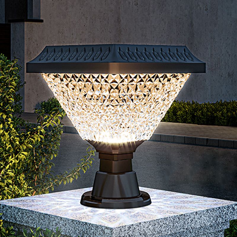 Ray Lampe de Poteau Solaire Géométrique