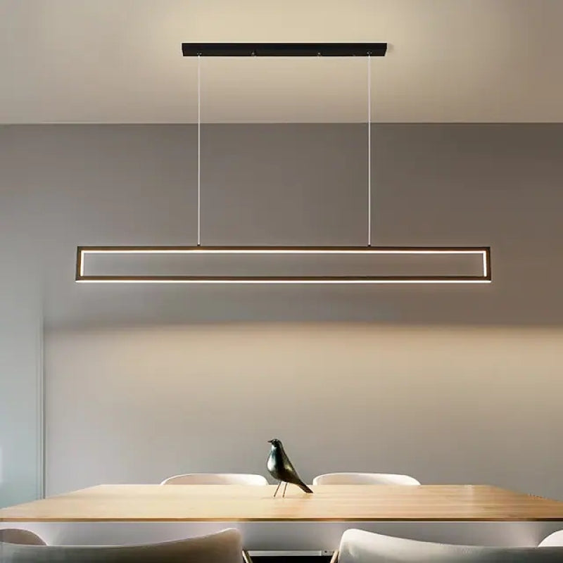 Ray Lampe suspendue moderne à revêtement LED minimaliste pour salle à manger