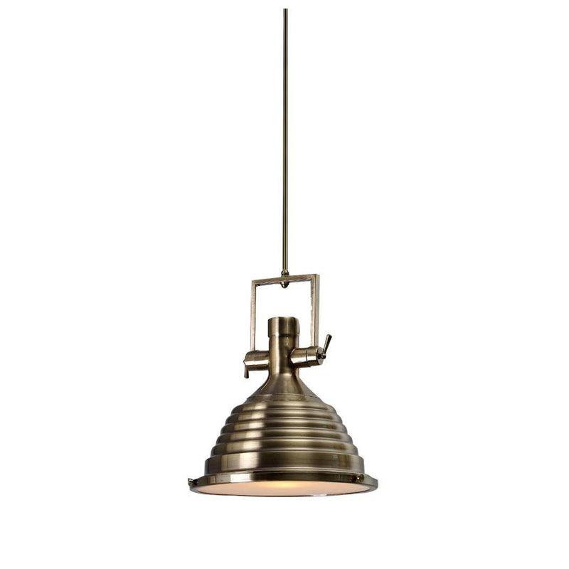 Alvora Lampe Suspendue en Laiton Industrielle