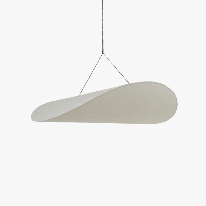 Evelor Suspension Géométrique Moderne Soie Blanc Salon-Cielum
