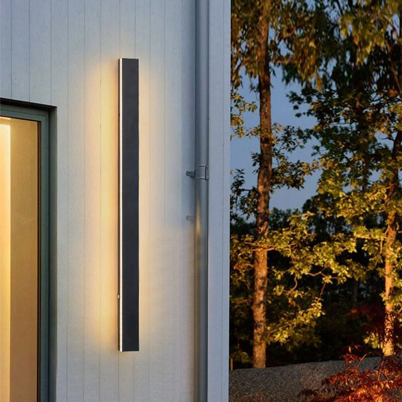 Nazen Applique Murale Extérieur LED Étanche Minimaliste Métal Cour-Cielum