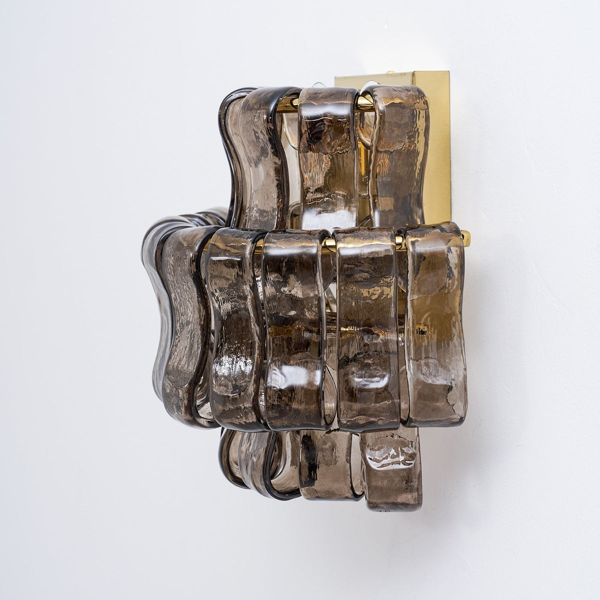 Bottom-up view showing the bulb sockets of the Albano Wall Lamp.