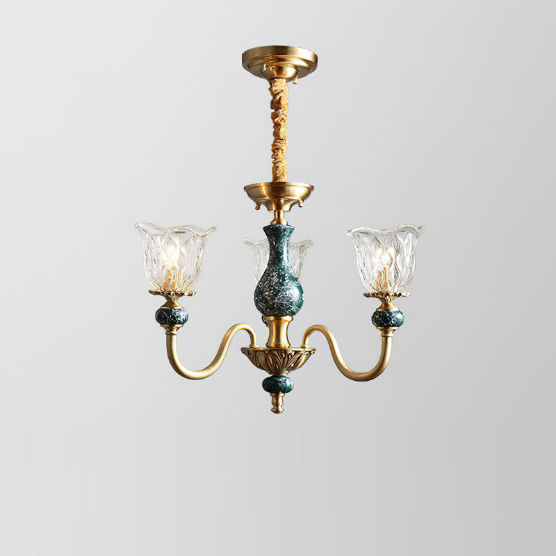 The Dieppe Chandelier as a centerpiece in a luxurious living space.