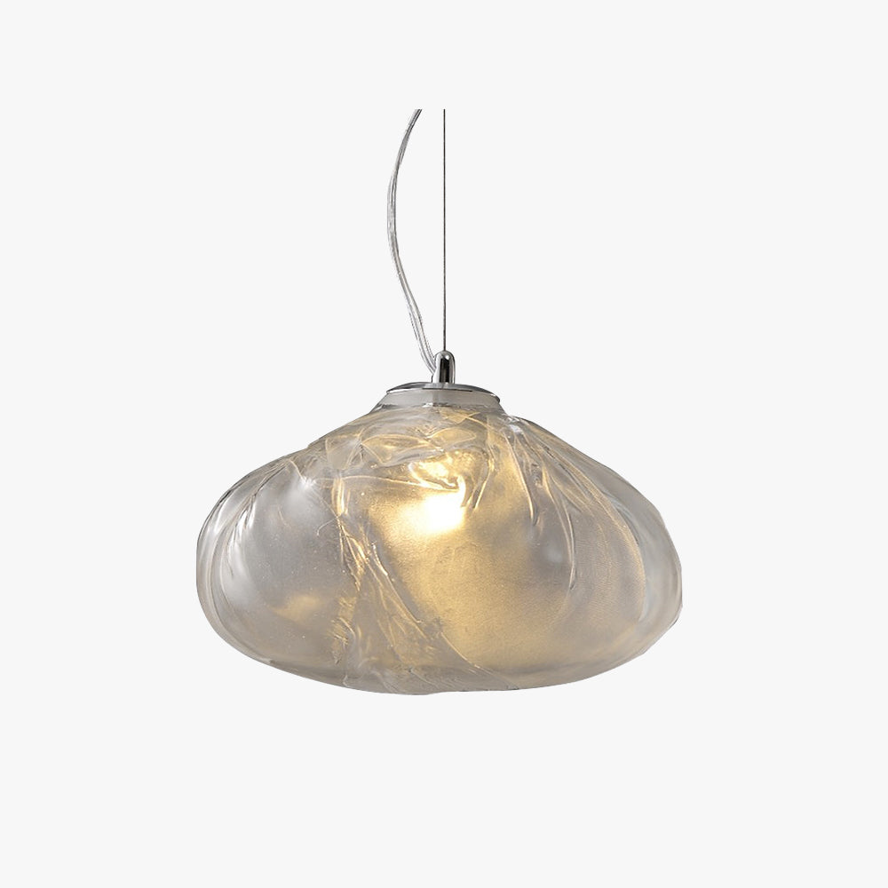 Avi Suspension Globe, Métal/Verre, Clair/Gris/Ambre