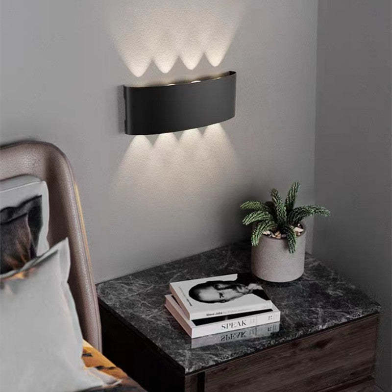 Korinex Applique Murale Rectangulaire Moderne Noir/Blanc. Corridor-Cielum