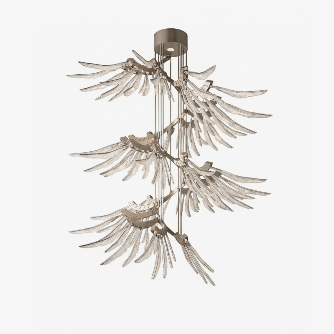 Plumage Ascent Chandelier-Neutral Decor