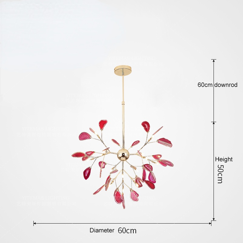 Arisha Lustre Coloré Branche Feuille Design, Salon/Chambre