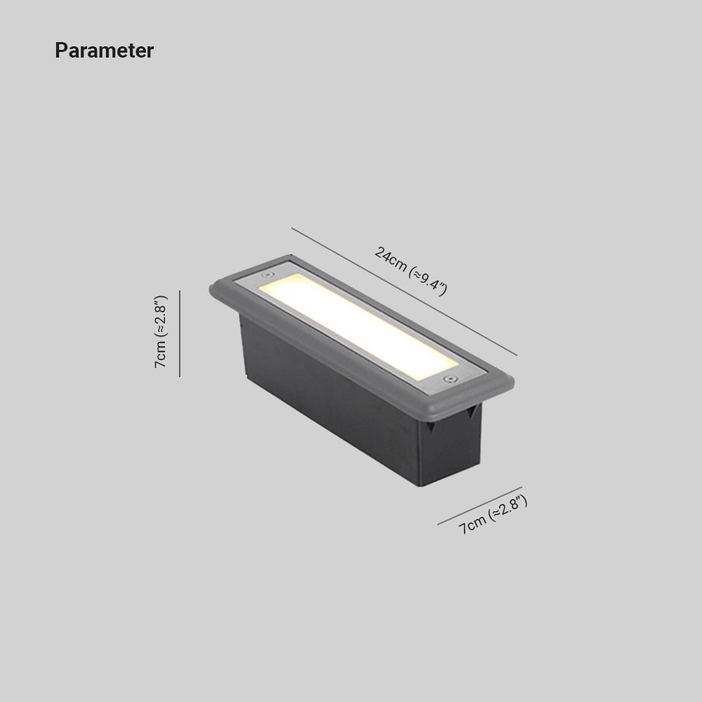 Ray Moderne LED Lampadaire Extérieure Noir Métal/Acrylique Jardin Couloir