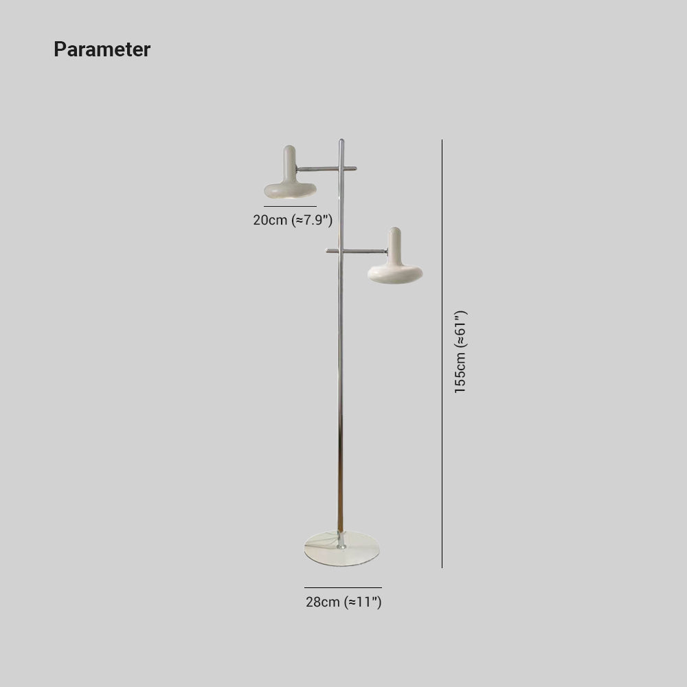 Arisha Design Intérieur Lampadaire Moderne Métal Blanc Bureau/Chambre