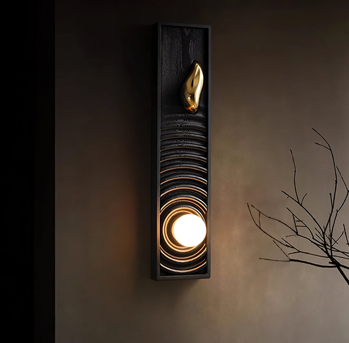 Caleb Applique Murale en Bois Vintage