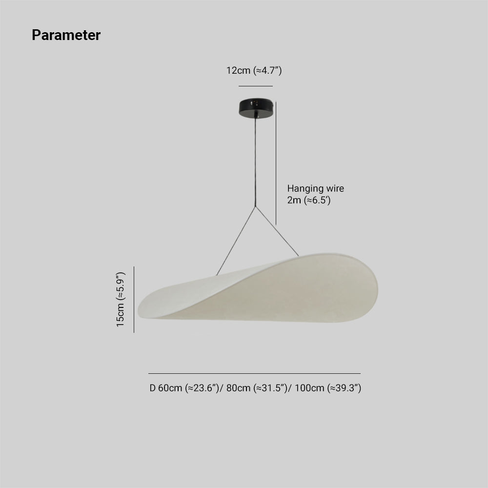 Evelor Suspension Géométrique Moderne Soie Blanc Salon-Cielum