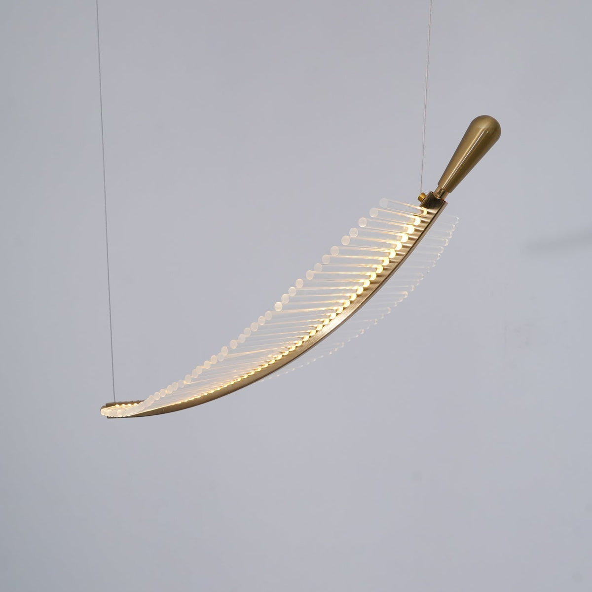 Joriane Lustre Leaf Acrylic Gold Elegant Modern