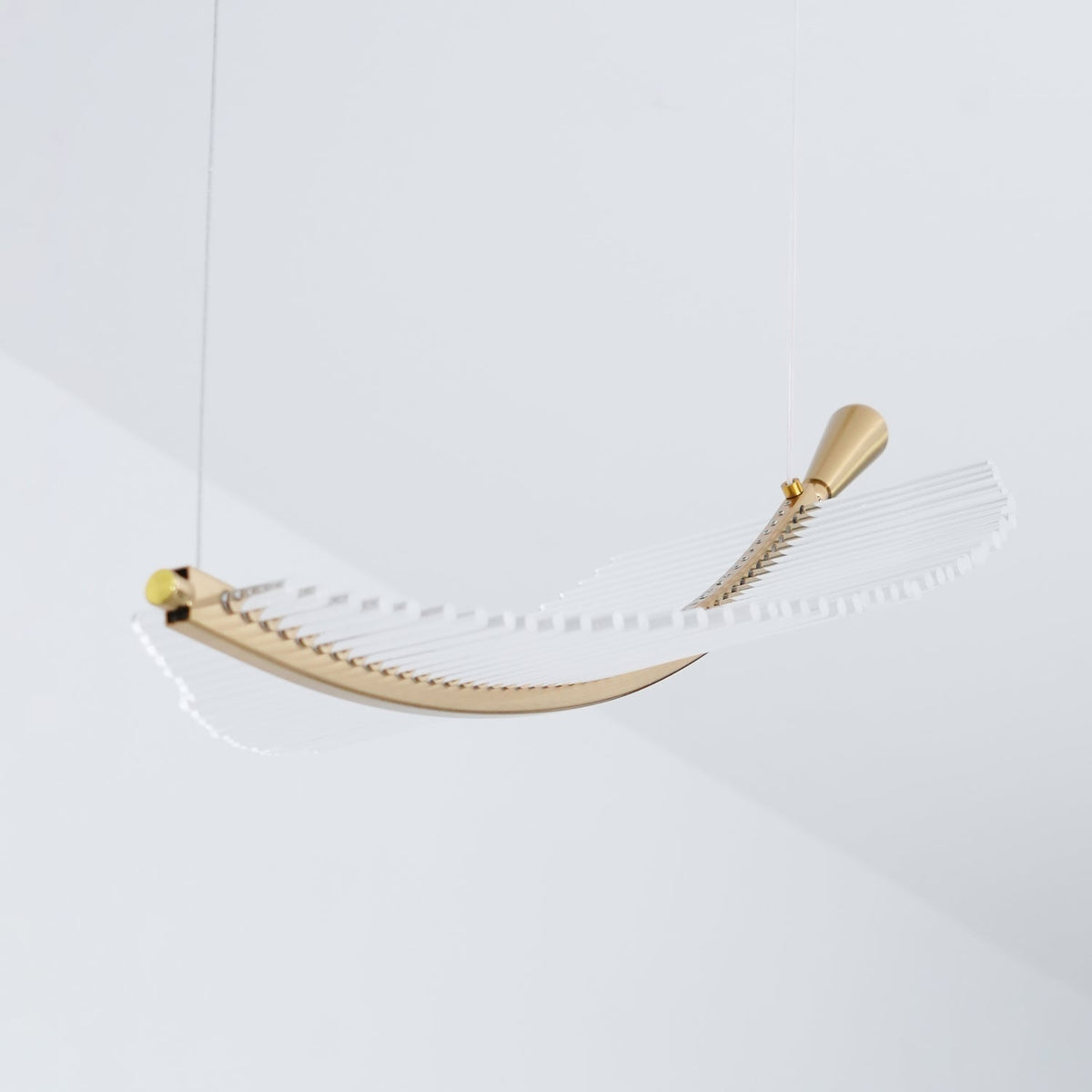 Joriane Lustre Leaf Acrylic Gold Elegant Modern