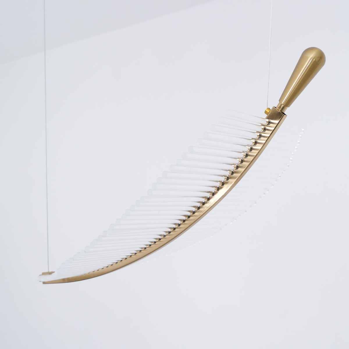 Joriane Lustre Leaf Acrylic Gold Elegant Modern