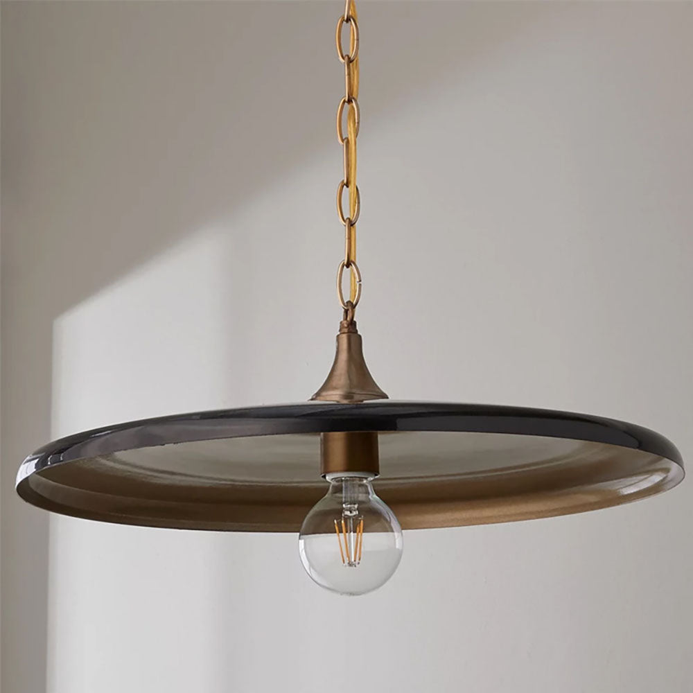 Silva Industrie Vintage Métal LED Suspension Blanc/Noir/Or Salon