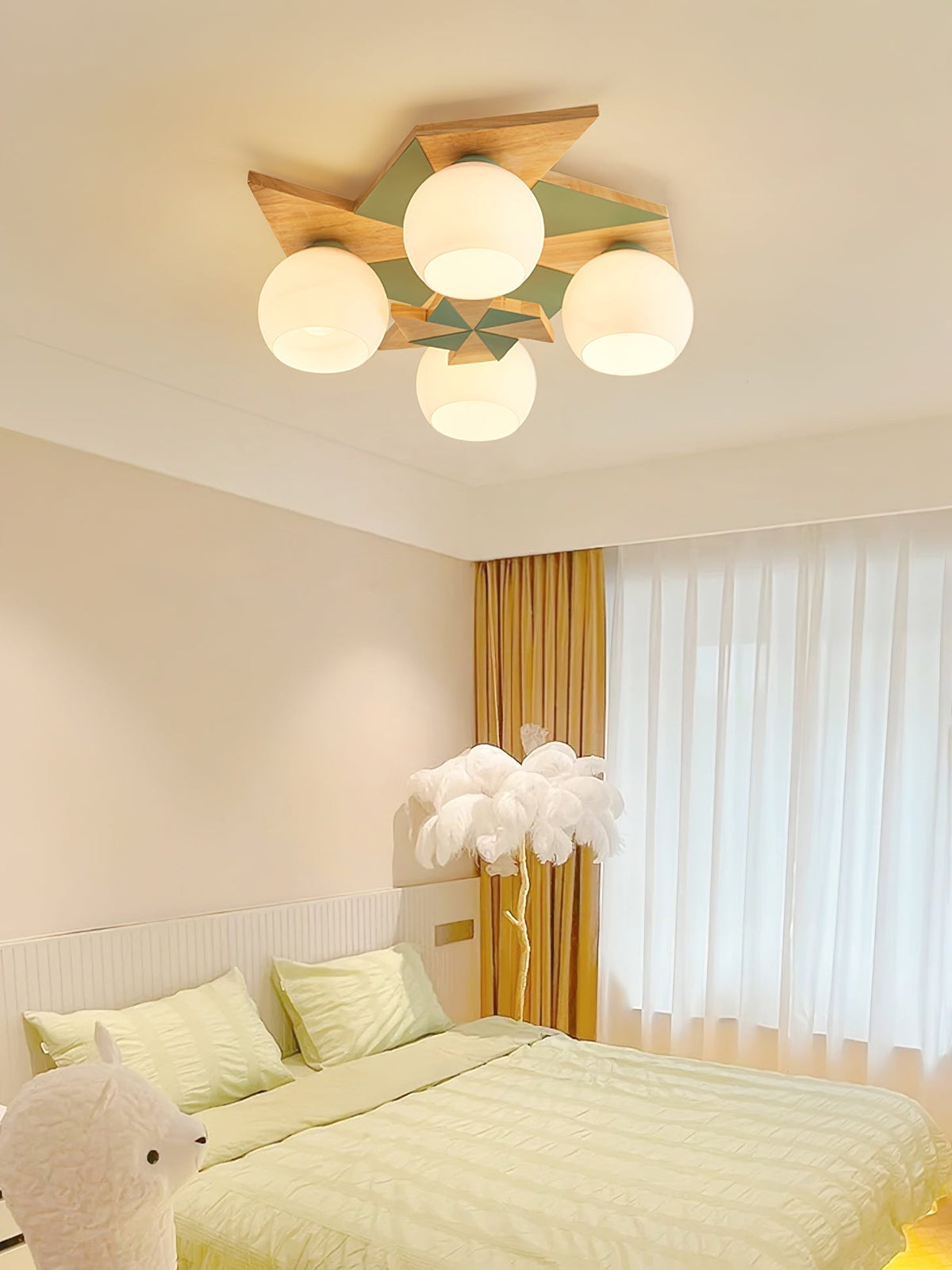 Ewooda Wooden Ceiling Lamp-Neutral Decor