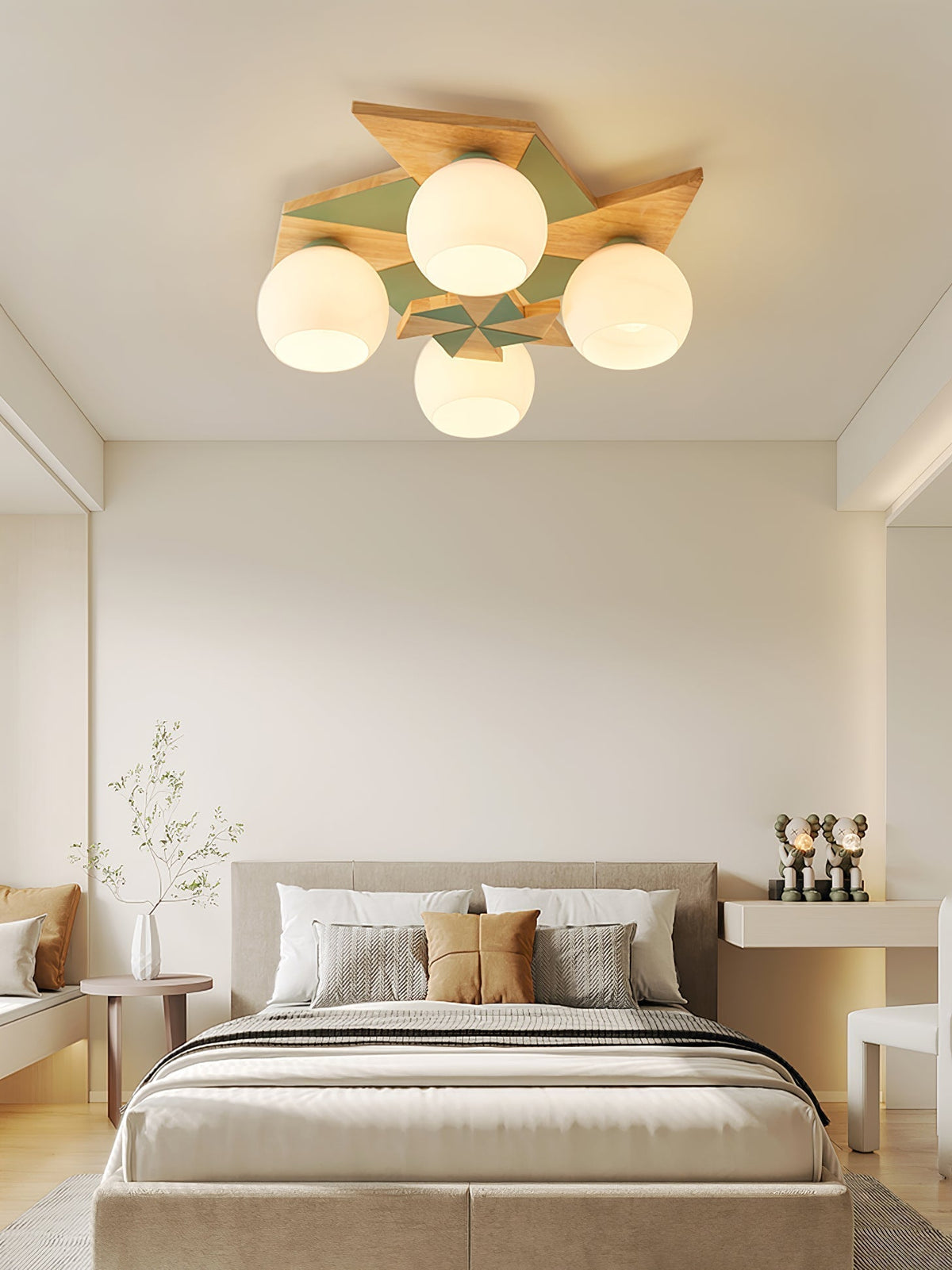 Ewooda Wooden Ceiling Lamp-Neutral Decor