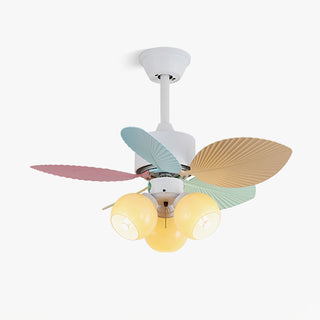 Liora Plafonnier Ventilateur en Verre Multicolore
