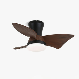 Luvora Plafonnier Ventilateur Minimaliste en Bois