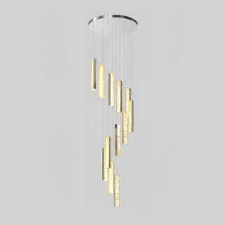 Lustra Lustre Villa Forci Suspension Argentée Moderne
