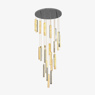 Lustra Lustre Villa Forci Suspension Argentée Moderne