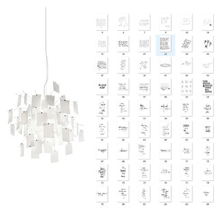 Lustra Lustre en Papier Personnalisable Créatif-Luire