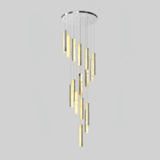Lustra Lustre Villa Forci Suspension Argentée Moderne