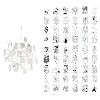 Lustra Lustre en Papier Personnalisable Créatif-Luire