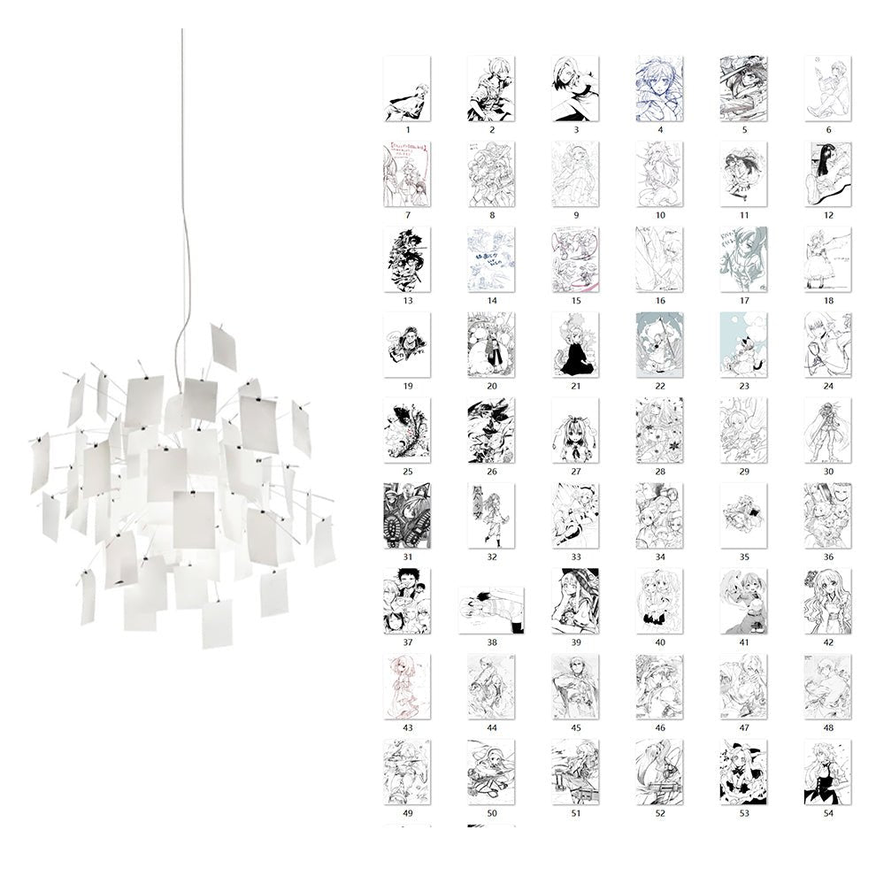 Ririxo Lustre en Papier Personnalisable Créatif-Cielum