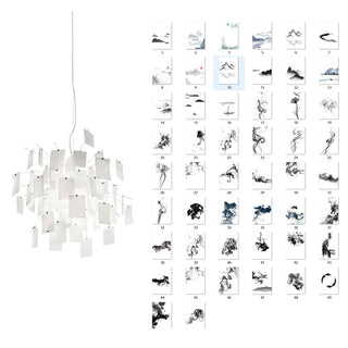 Lustra Lustre en Papier Personnalisable Créatif-Luire
