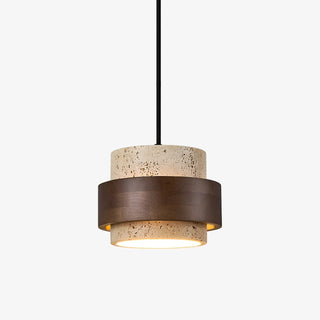 Cumirora Suspension Cylindre Superposé en Travertin