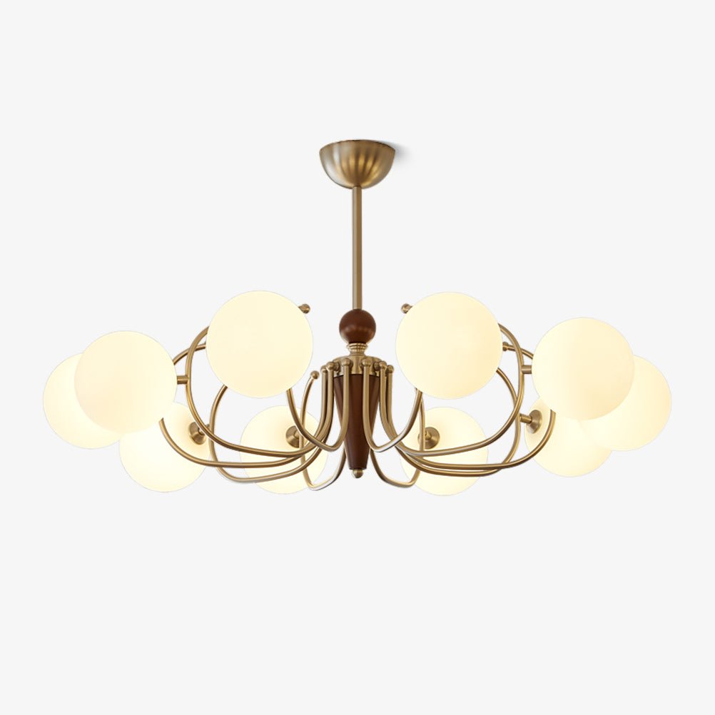 Orvynia Lustre en Bois Et Verre à L'Élégance Classique Grove