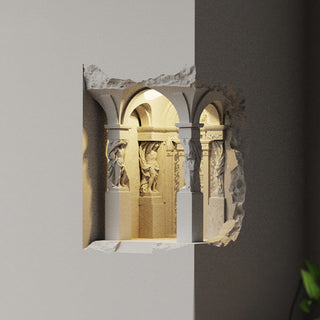 Ray Applique Murale Art Déco Flush LED Encastrée, 3 Styles, Blanc, Salon