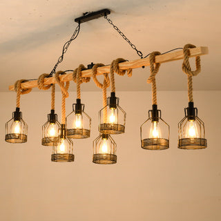 Epoch Lampe Suspension Industrielle Rétro LED en Métal Noir, Pour Bar