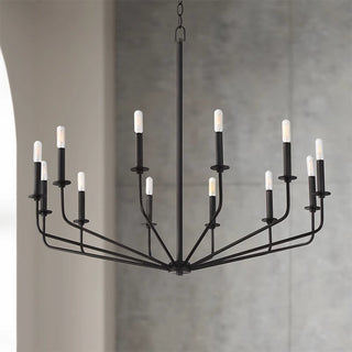 Silva Lustre Linéaire LED Moderne, Métal, Noir, Salon