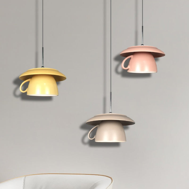 Valentina Pop Art Tasse Céramique LED Suspension Chambre à Coucher