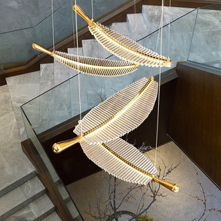 Arisha Nordique Luxe LED Suspension Métal Acrylique Hôtel Salon