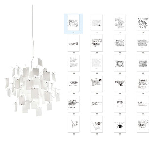 Lustra Lustre en Papier Personnalisable Créatif-Luire