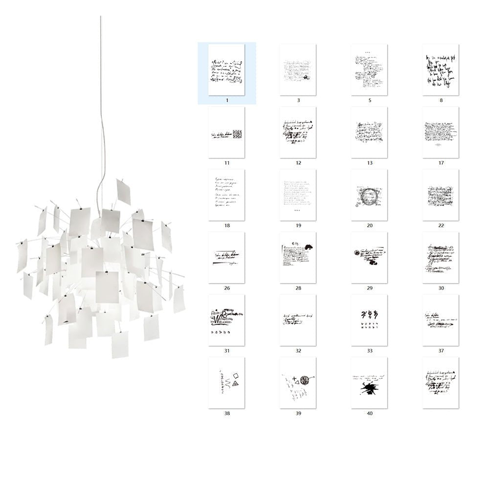Ririxo Lustre en Papier Personnalisable Créatif-Cielum