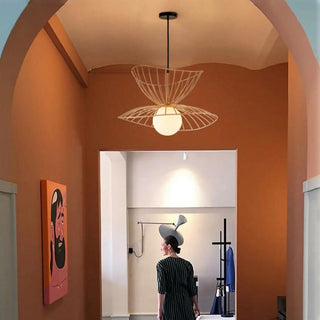 Ritta Luminaires  Suspension Vertigo LED Métal Noir/Or Salle à manger