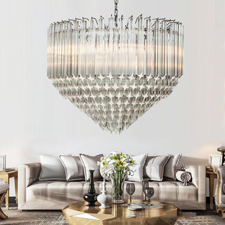 Silva Moderne Luxe Art LED Suspension Verre Salon