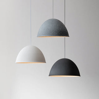 Valentina Suspension Dôme Moderne, Résine, Blanc/Noir/Gris, Librairie/Chambre à Coucher